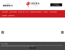 Tablet Screenshot of bodegaslecea.com